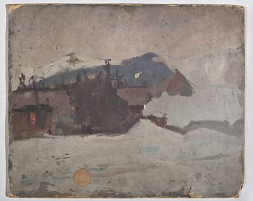Winter landscape, 1907, Tadeusz Makowski