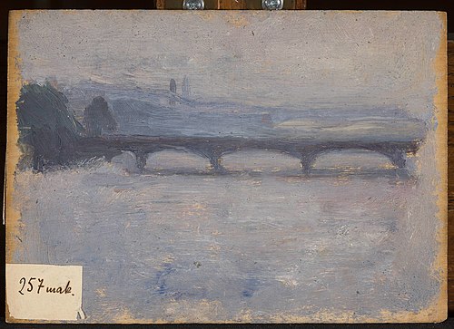 Bridge on the Seine, 1908, Tadeusz Makowski