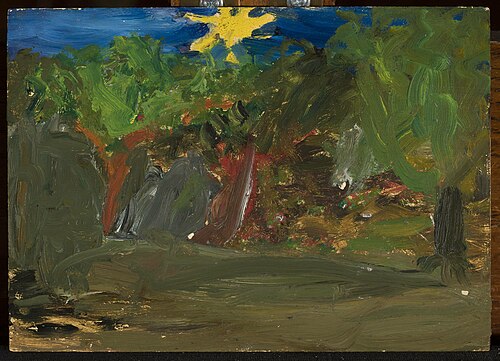 Sun over a garden, 1908, Tadeusz Makowski