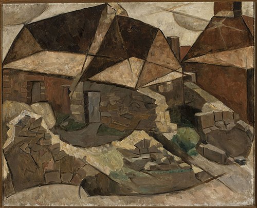 Landscape with houses, 1913, Tadeusz Makowski