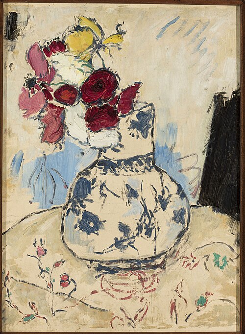 Flowers in a flower-vase, 1909, Tadeusz Makowski