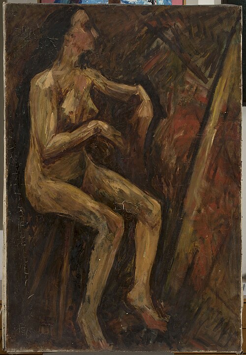 Akt kobiety siedzącej, 1912, Tadeusz Makowski