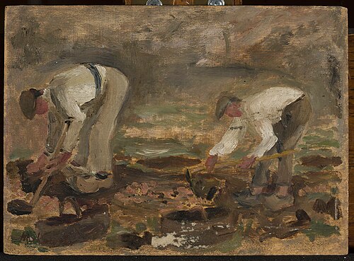Work in a field, 1917, Tadeusz Makowski