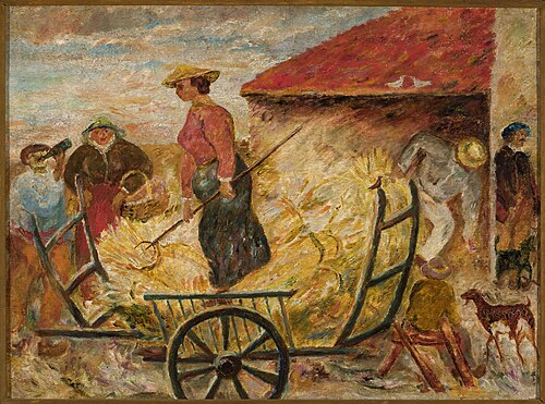 Zwożenie zboża, 1918, Tadeusz Makowski