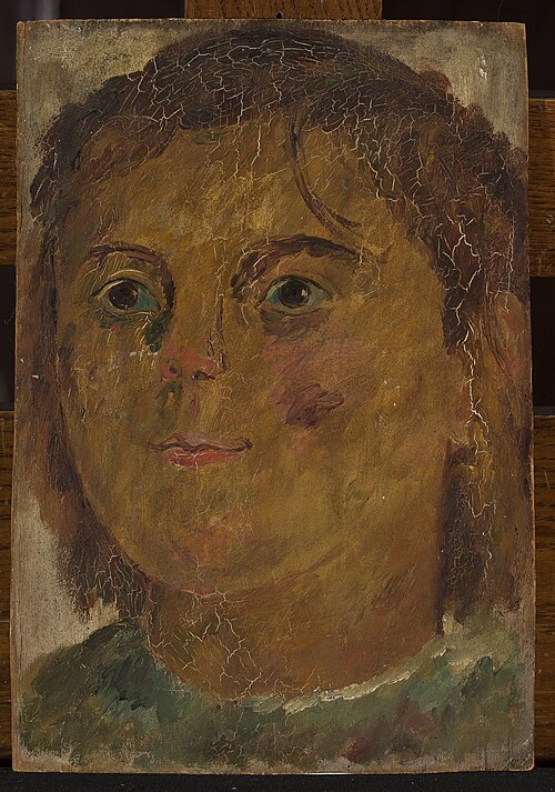 Portrait study of a little girl, 1919, Tadeusz Makowski