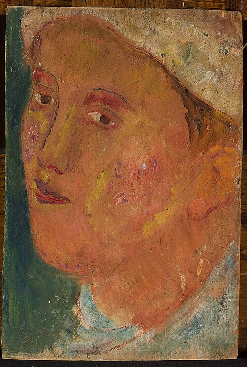 Head of a girl in a hat, 1919, Tadeusz Makowski