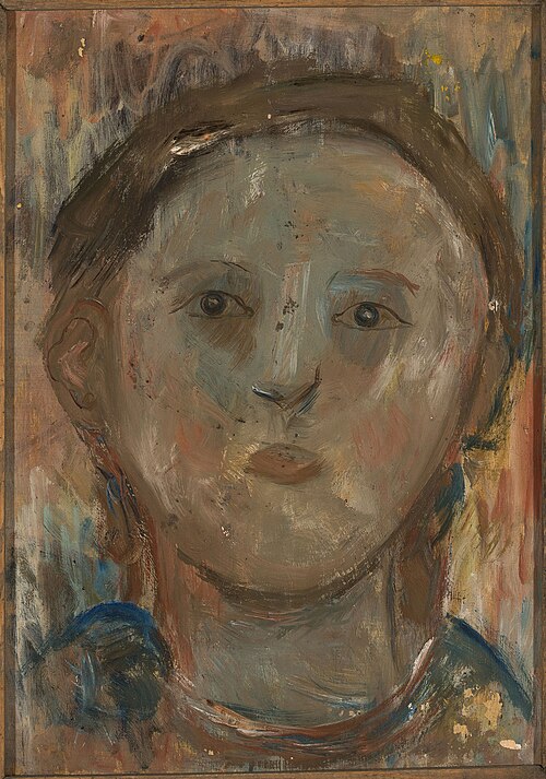 Little girl’s head, 1919, Tadeusz Makowski
