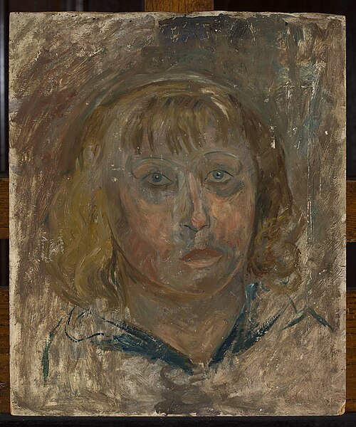 Head of a girl with a fringe, 1919, Tadeusz Makowski