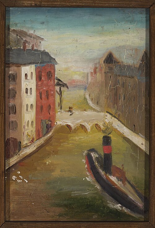 Ship in a city, 1920, Tadeusz Makowski