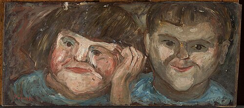 Two children, 1920, Tadeusz Makowski