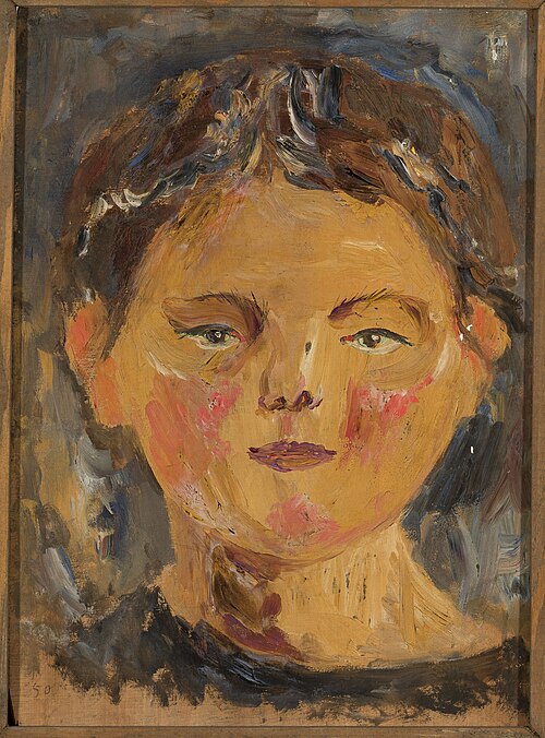 Little girl’s head, 1920, Tadeusz Makowski