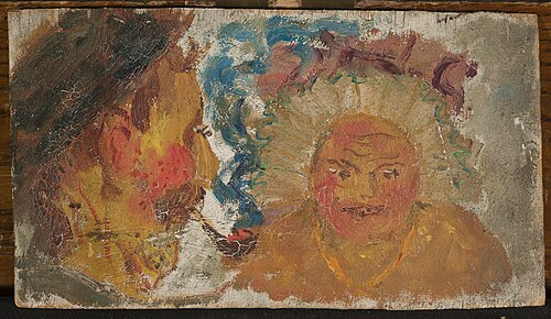 Two heads, 1920, Tadeusz Makowski