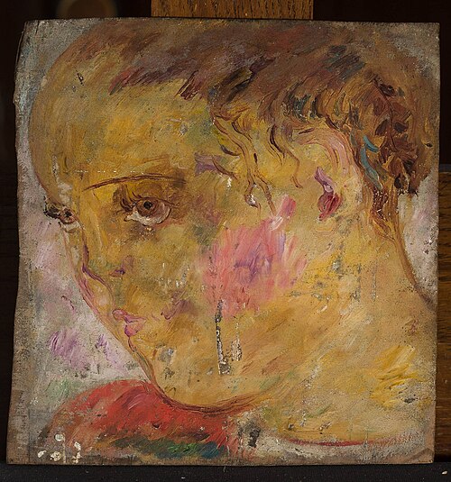 Head of a little girl in profile, 1920, Tadeusz Makowski