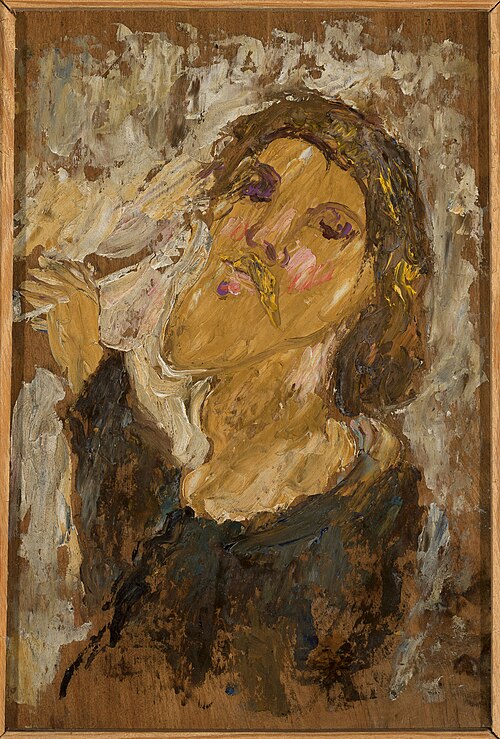 Self-portrait study, 1920, Tadeusz Makowski