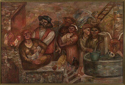 Villagers, 1921, Tadeusz Makowski