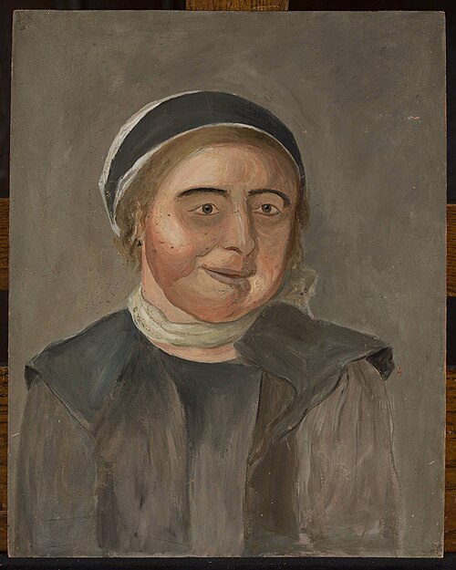 Study of a woman in a black and white cap, 1921, Tadeusz Makowski