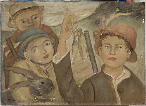 Hunting game, 1922, Tadeusz Makowski