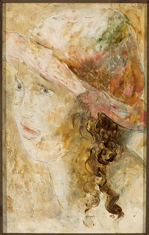 Głowa dziewczynki w lokach, 1922, Tadeusz Makowski