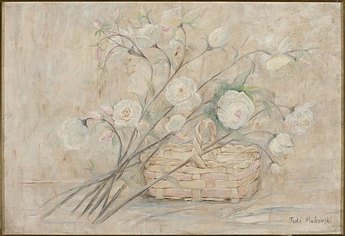 Rose with a basket, 1922, Tadeusz Makowski