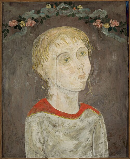 Dziewczyna z girlandą kwiatów, 1922, Tadeusz Makowski
