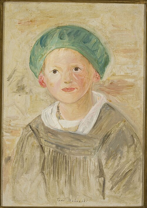 Boy in a green cap, 1923, Tadeusz Makowski