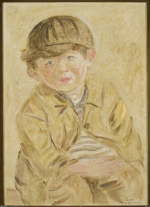Boy in a visored cap, 1923, Tadeusz Makowski