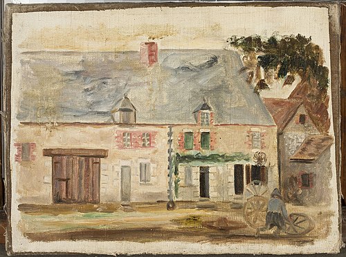 Kołodziej przed domem, 1924, Tadeusz Makowski