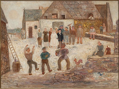 Wedding in a village, 1924, Tadeusz Makowski