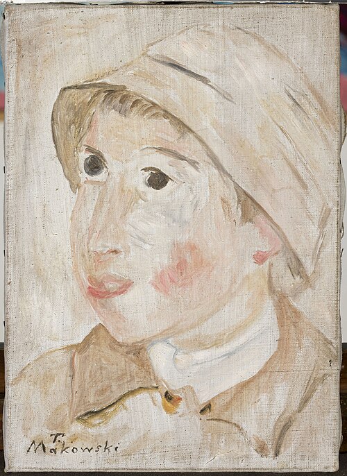 Głowa chłopca w kapeluszu, 1925, Tadeusz Makowski