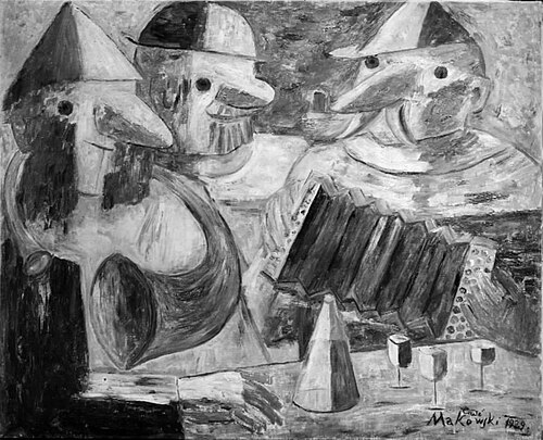 Les trois copains", 1929, Tadeusz Makowski