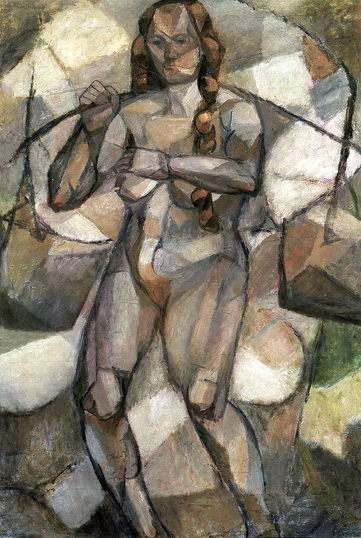 Femme avec des seaux, 1913, Tadeusz Makowski