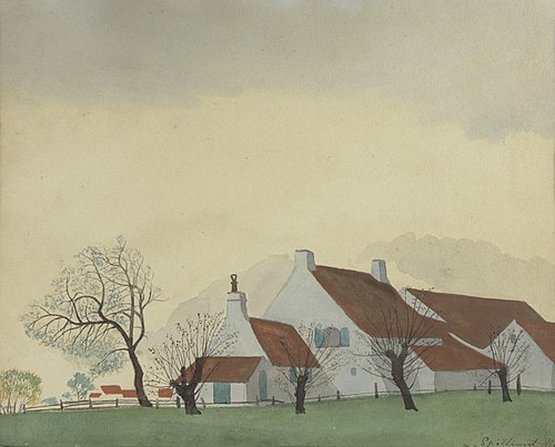 Landschap met hoeve, 1930, Léon Spilliaert