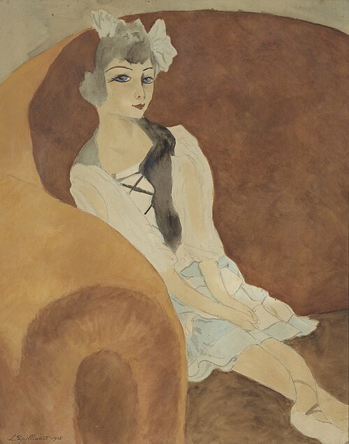 Pop in zetel, 1933, Léon Spilliaert