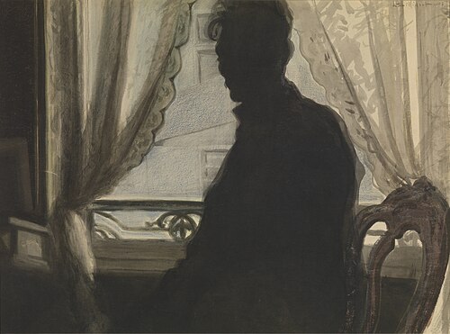 Silhouette of the painter, 1907, Léon Spilliaert