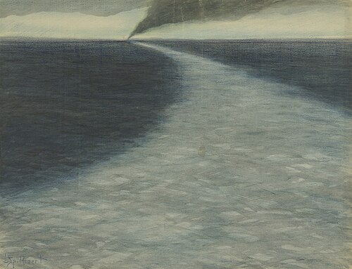 Marine met kielzog, 1902, Léon Spilliaert