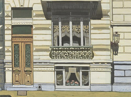 Huis in de Peter Benoitstraat, Oostende, 1929, Léon Spilliaert