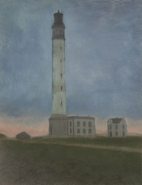 De vuurtoren van Oostende bij zonsopgang, 1909, Léon Spilliaert