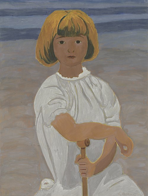 Jong meisje op het strand, 1920, Léon Spilliaert