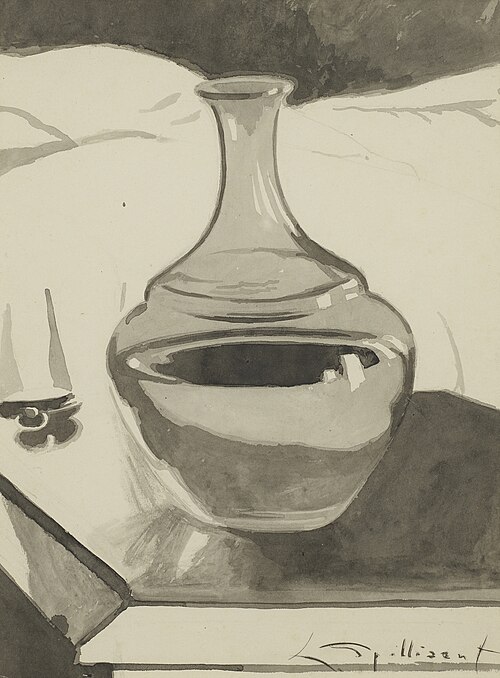 Karaf op nachttafel, 1909, Léon Spilliaert