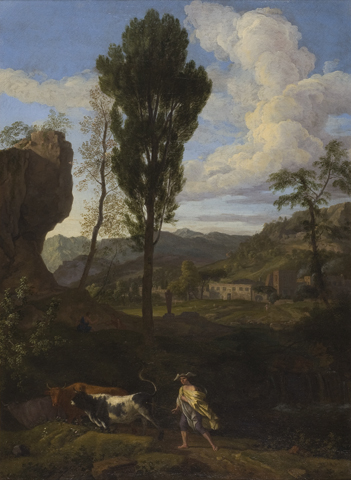 Arcadian Landscape with Mercury and Io, 1703, Johannes Glauber