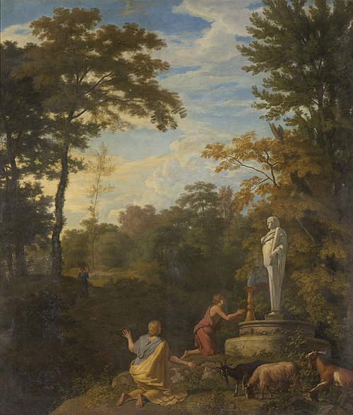 Arcadian landscape, 1703, Johannes Glauber