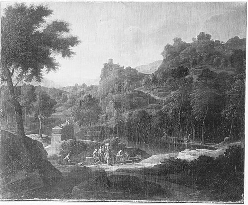 Ideallandschaft italienischen Charakters, 1686, Johannes Glauber