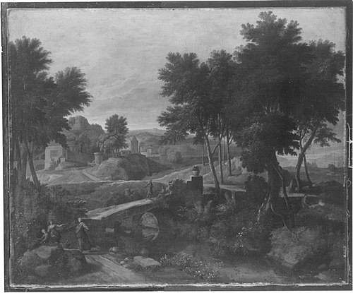 Ideallandschaft italienischen Charakters, 1686, Johannes Glauber