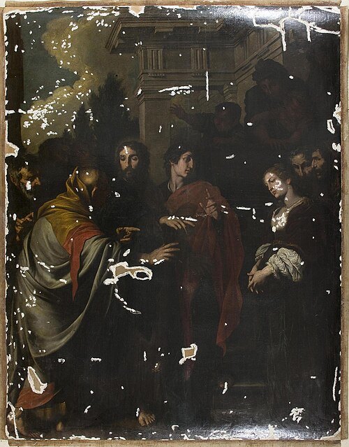 Christ and the Woman Taken in Adultery, , Pietro Antonio Novelli II