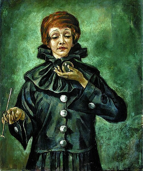 Vanitas Vanitatum. Portret aktorki Marii Strońskiej, 1930, Roman Kramsztyk