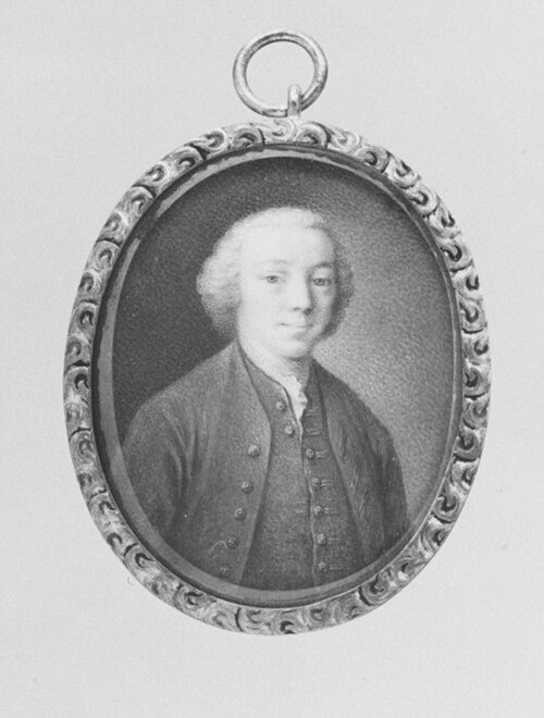 Portrait d'homme, 1764, Johann Esaias Nilson