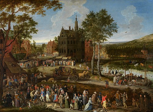 Kermis in a Flemish village, 1687, Pieter Gysels