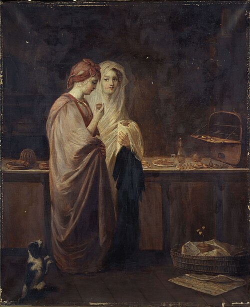 Deux élégantes dans une pâtisserie, 1801, Hortense Haudebourt-Lescot