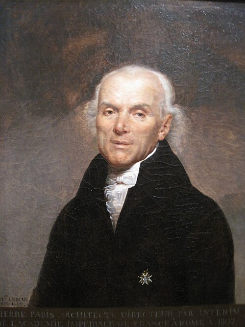 Portrait de l'architecte Pierre Adrien Pâris, 1809, Hortense Haudebourt-Lescot