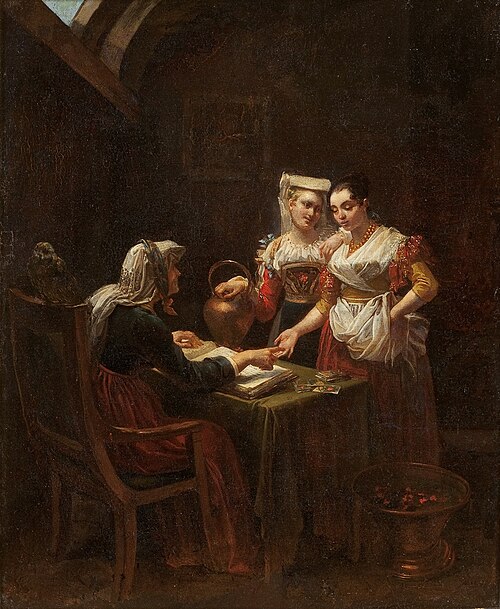 La Diseuse de bonne aventure, 1815, Hortense Haudebourt-Lescot